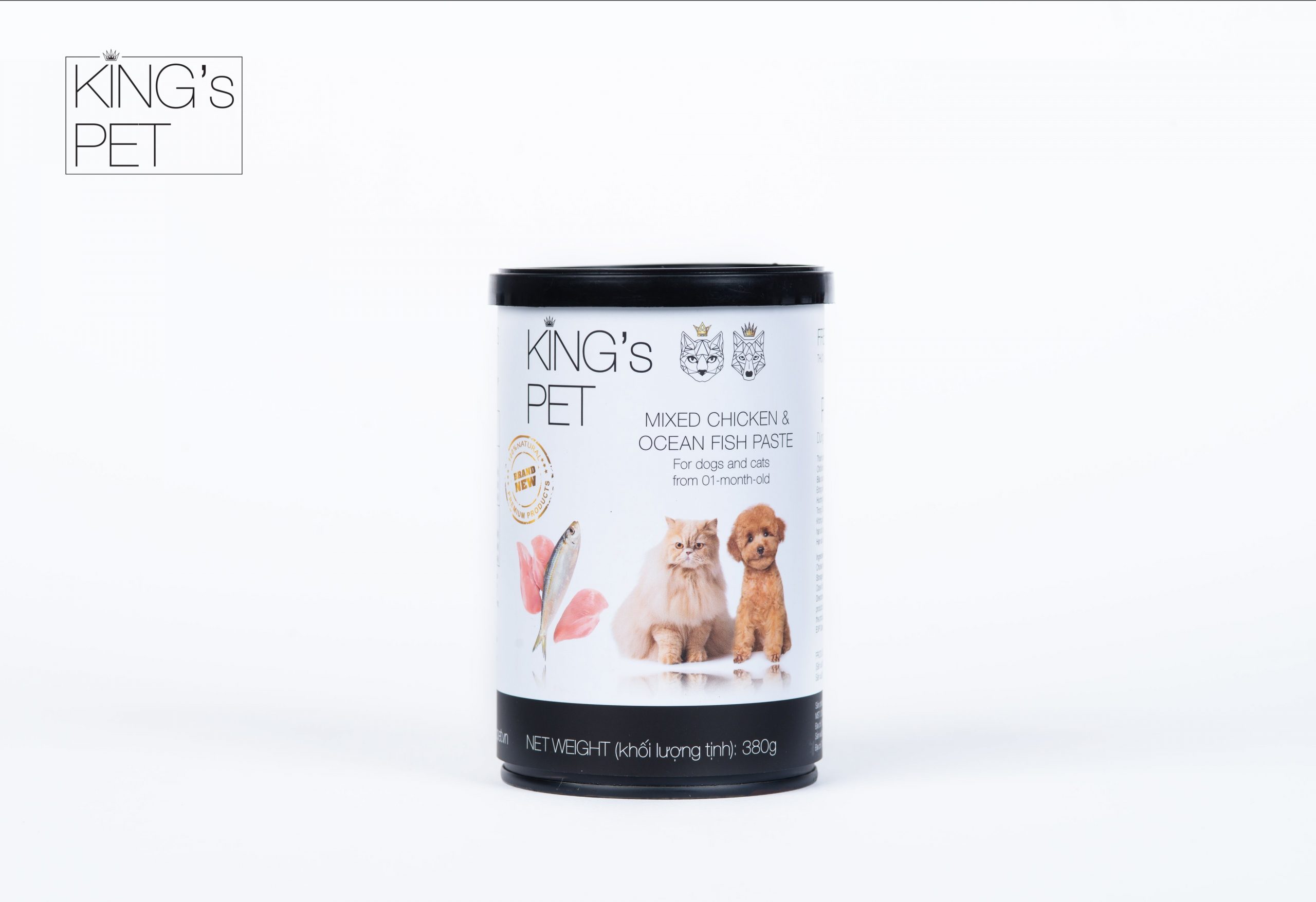 Pate Gà Cá King’s Pet Lon 380g Thức Ăn Cho Chó Mèo Thepet Vietnam