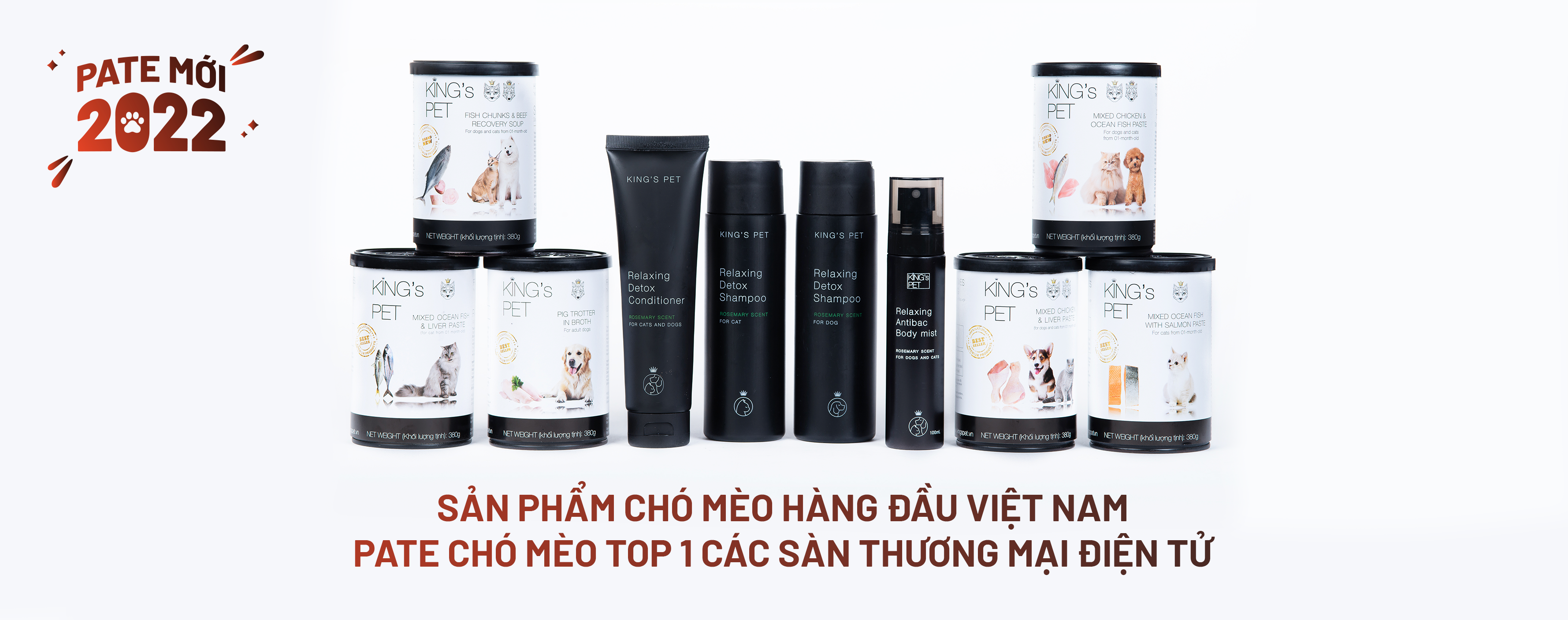 Pate The Pet và King's Pet: Hiện tượng mới trong ngành thức ăn chó mèo Việt Nam