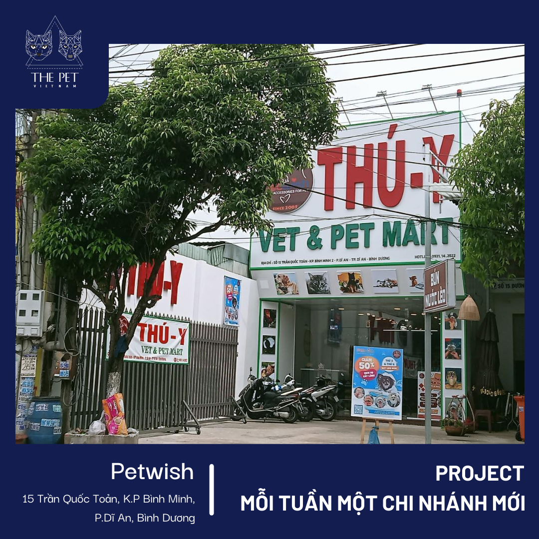 Tưng bừng khai trương Thú Y Petwish Dĩ An Bình Dương tặng xét nghiệm máu miễn phí trị giá 550k 1 Tưng bừng khai trương Thú Y Petwish Dĩ An Bình Dương tặng xét nghiệm máu miễn phí trị giá 550k