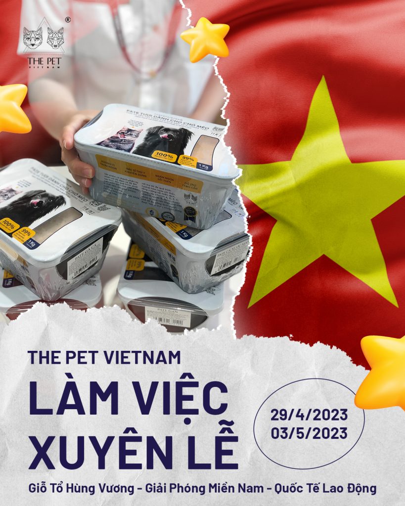 THE PET VIETNAM PHỤC VỤ PATE XUYÊN LỄ 1 NGHILE