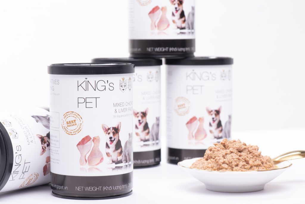 King's Pet - pate đủ dinh dưỡng, bình phục tích điện mang lại mèo u sau sinh