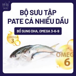 Bộ sưu tập pate cá nhiều dầu bổ sung DHA, Omega 3-6-9