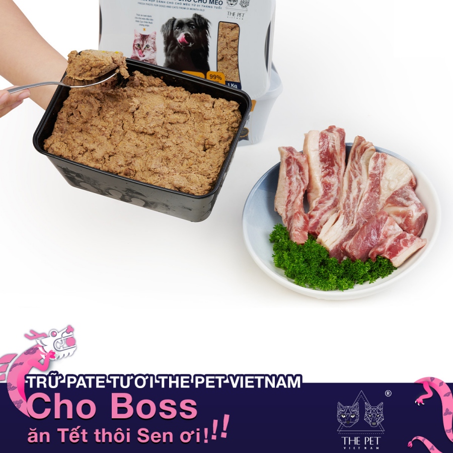 Tết đến rồi trữ pate tươi cho Boss cưng thôi 8 pate tuoi 24