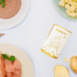 PATE ALPHA PET VỊ ỨC GÀ – KHOAI TÂY 400GR | ALPHA PET CHICKEN AND POTATO PASTE 400GR 4 1. ga khoai mat truoc scaled 1