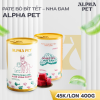 PATE ALPHA PET 400GR VỊ BÒ BÍT TẾT – NHA ĐAM | ALPHA PET BEEFSTEAK AND ALOE VERA PASTE 400GR 15 BO NHA DAM