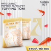 PATE CÁ NGỪ PEPTIDE ALPHA PET - TOPPING TÔM TÚI 60GR (ALPHA PET TUNA PASTE WITH PEPTIDE SHRIMP TOPPING) 5 TOPPING TOM