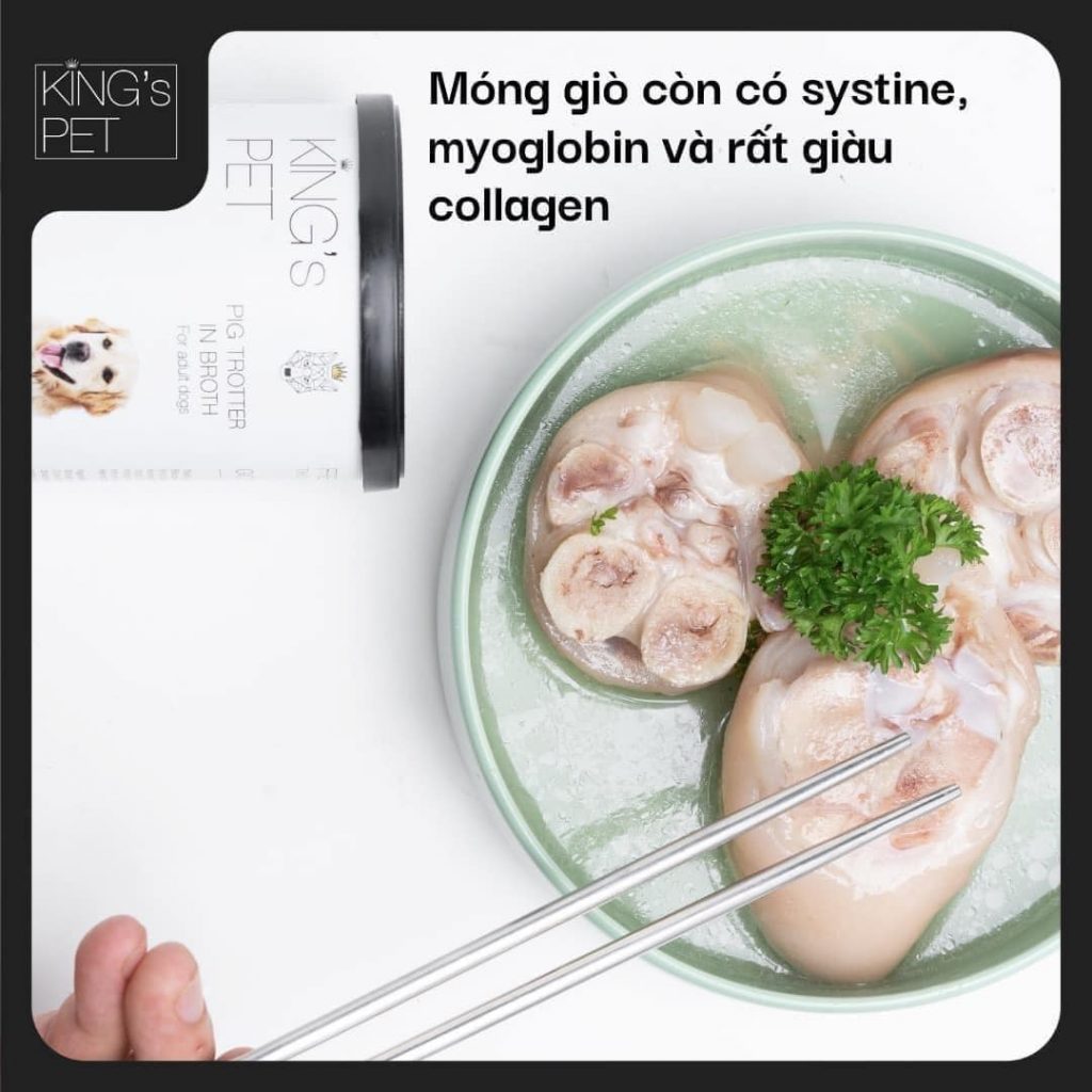 Bánh thưởng giò heo hầm nước dùng King's Pet: Bổ sung collagen cho cún cưng 