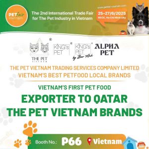 Join us in welcoming The Pet Vietnam Trading Services Company as we make our return to Petfair Vietnam 2025 – Booth P66! 622 1 2