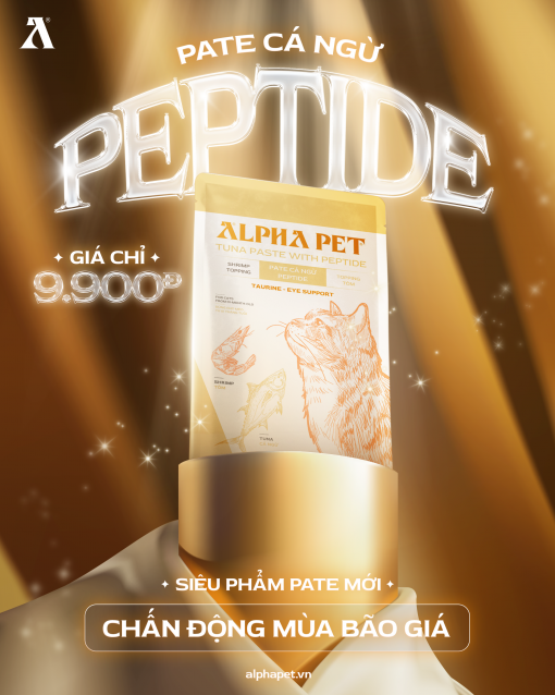 BAI-CHINH-1 Pate cá ngừ peptide Alpha Pet