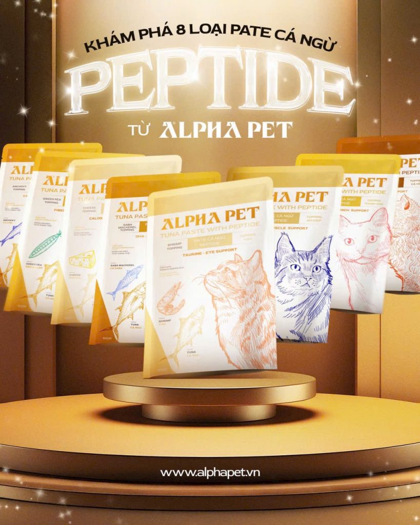 Pate Cá Ngừ Peptide Alpha Pet các vị