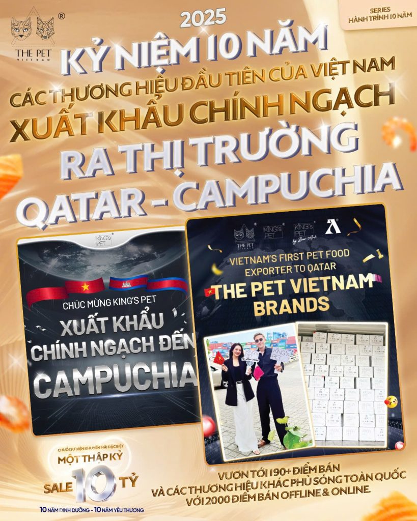 ✨CÂU CHUYỆN 10 NĂM - 2025 CÁC THƯƠNG HIỆU ĐẦU TIÊN CỦA VIỆT NAM XUẤT KHẨU TỚI QATAR VÀ CAMPUCHIA 190+ ĐIỂM BÁN PATE TƯƠI - CÁC THƯƠNG HIỆU KHÁC PHỦ SÓNG TOÀN QUỐC VỚI 2000 ĐIỂM BÁN LỜI CẢM ƠN SÂU SẮC DÀNH CHO QUÝ KHÁCH HÀNG✨ 1 2025