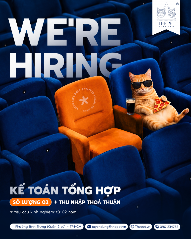 The Pet Vietnam Tuyển Dụng Kế Toán Tổng Hợp