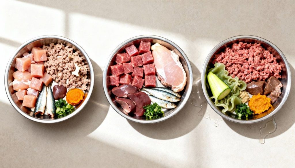 Đồ ăn cho chó - thức ăn tươi sống