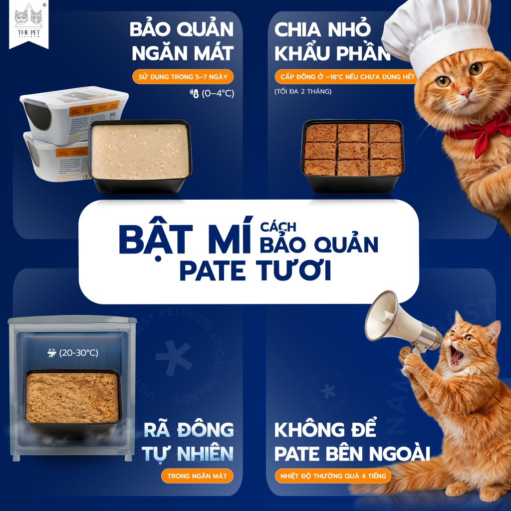 bảo quản pate tươi