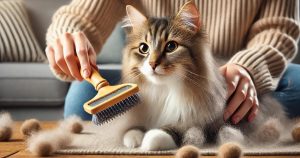 Những dấu hiệu cho thấy mèo bị búi lông