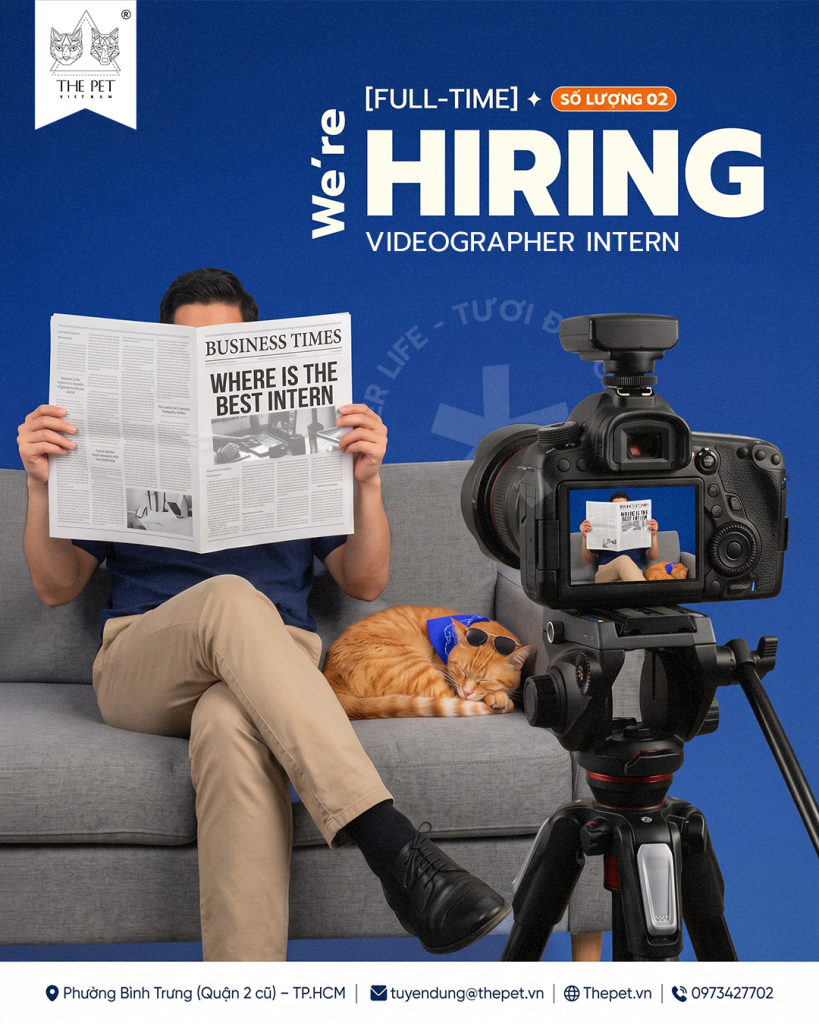 The Pet Vietnam Group Tuyển Dụng Thực Tập Sinh Videographer 1 tuyen dung the pet